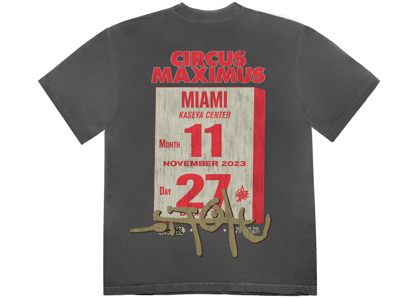 Travis Scott Utopia Is In Miami Circus Maximus Tee - TS - M4XIMUS