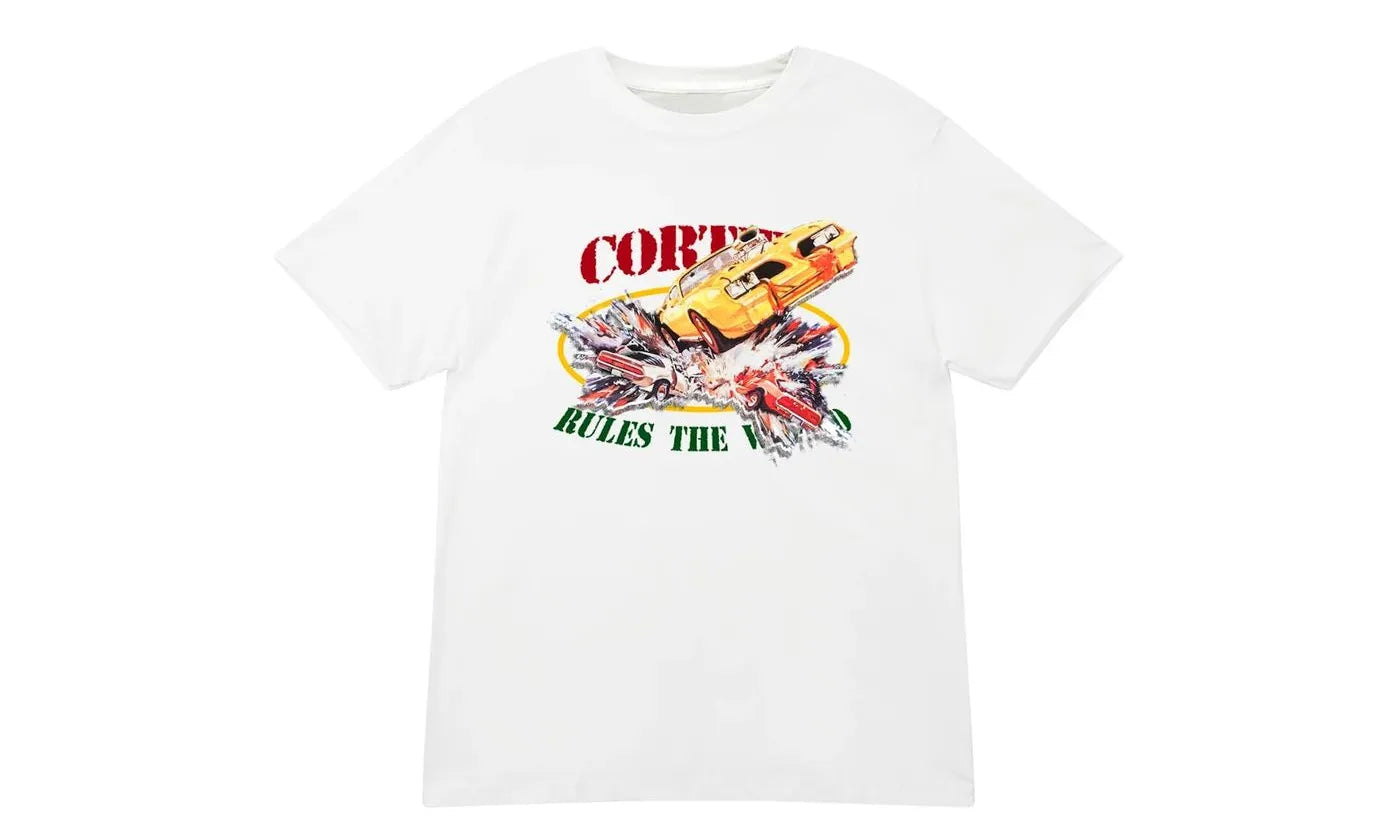 Corteiz Car Crash Tee White - CORTE1Z - C4R