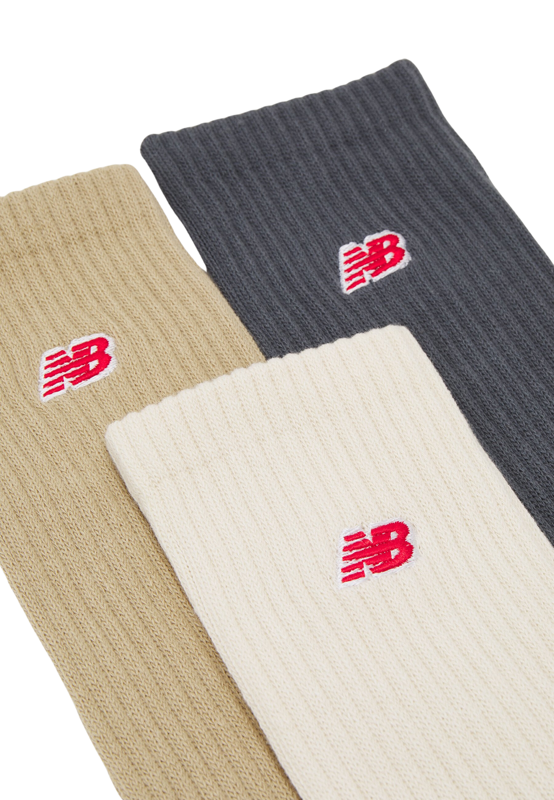 New Balance ESSENTIALS MULTICOLOR crew socks PATCH LOGO - NB P4TCH SOCKS