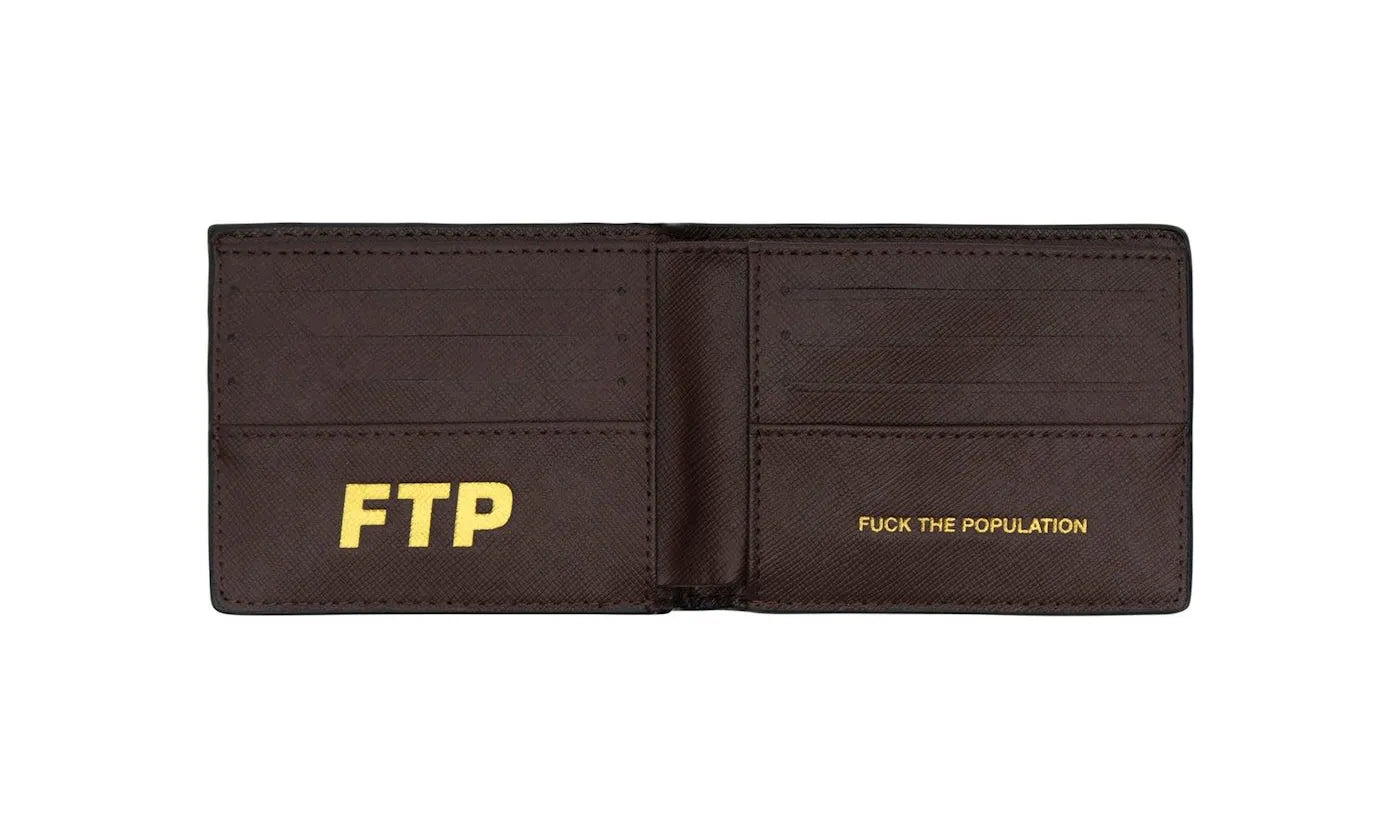 FTP Logo Repete Wallet Brown  - FTP-FTLRWB-BROWN