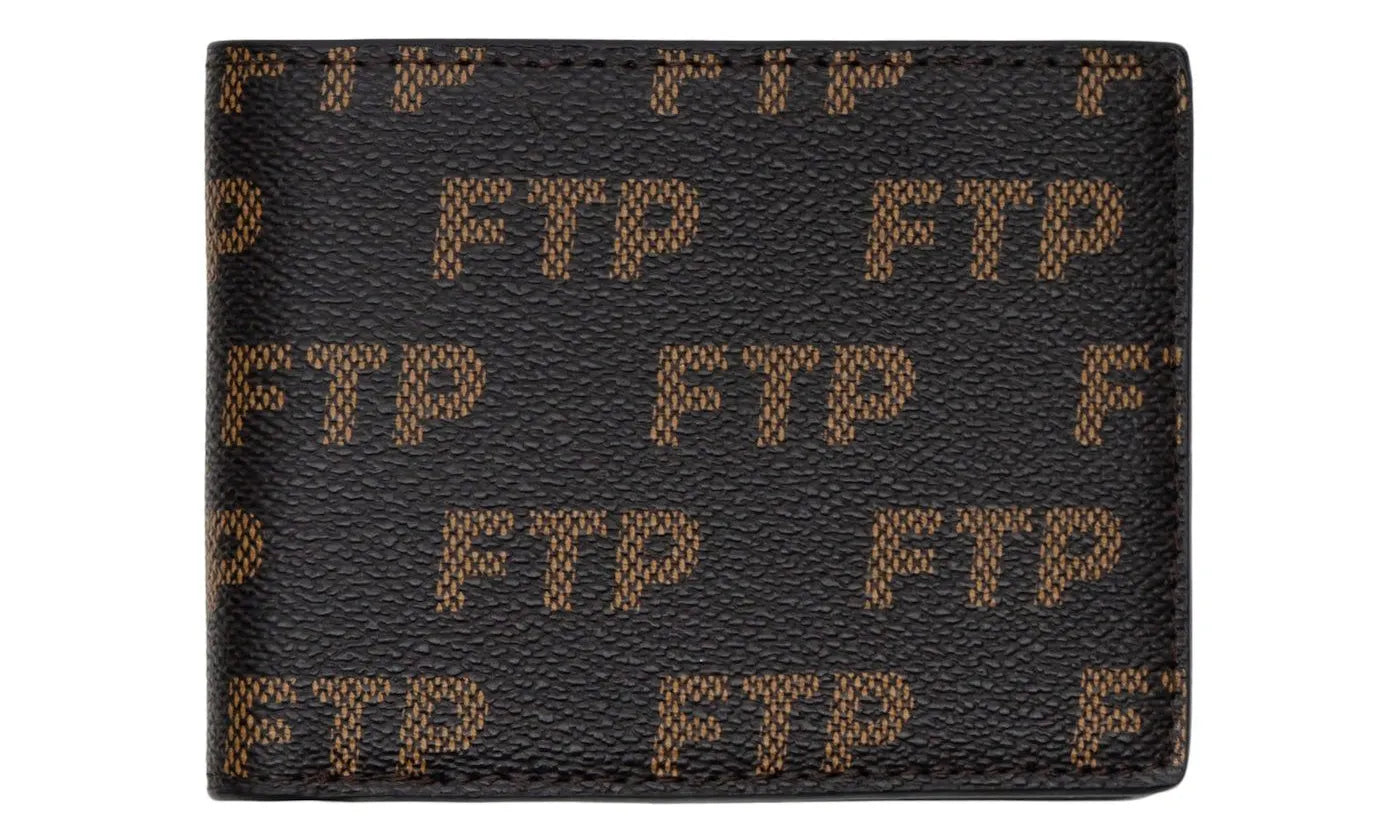 FTP Logo Repete Wallet Brown  - FTP-FTLRWB-BROWN