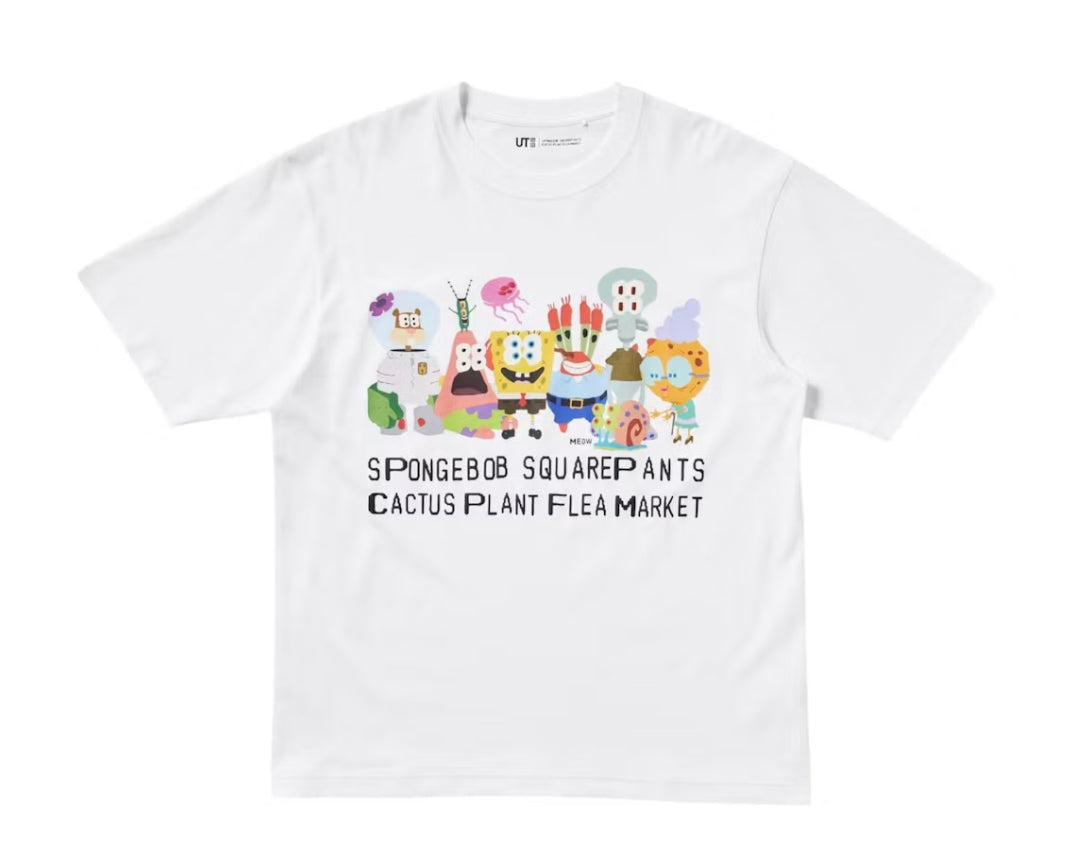 Uniqlo x CPFM Spongebob Squarepants UT Graphic II T-Shirt Whit - 474451