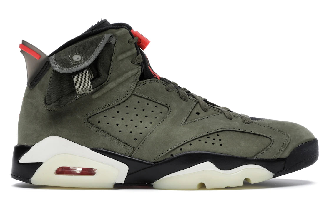 Air Jordan 6 Travis Scott Medium Olive - CN1084-200