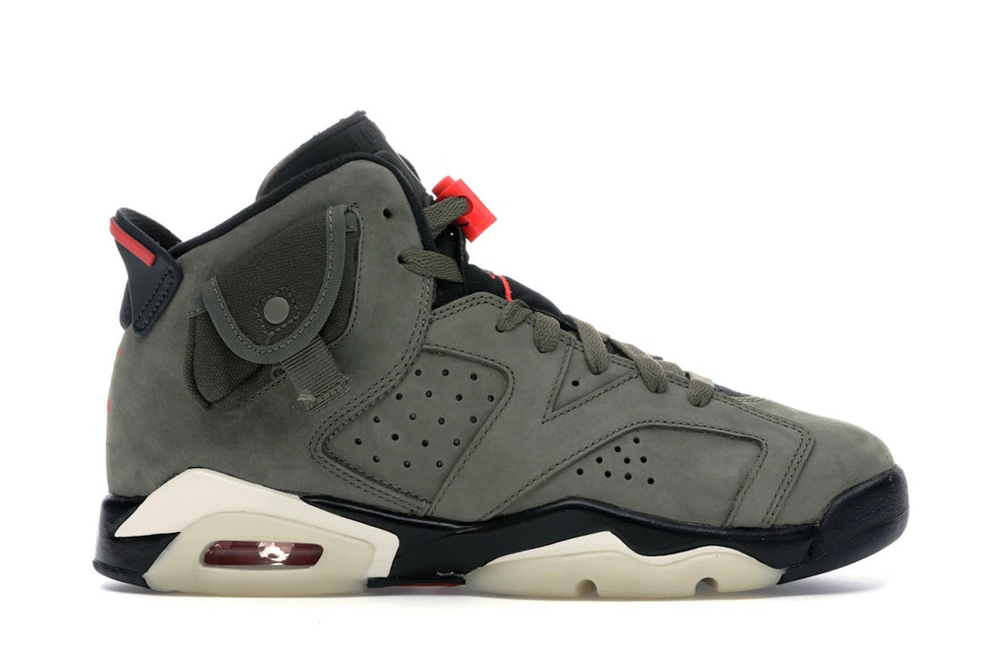 Air Jordan 6 Travis Scott Medium Olive (GS) - CN1085-200