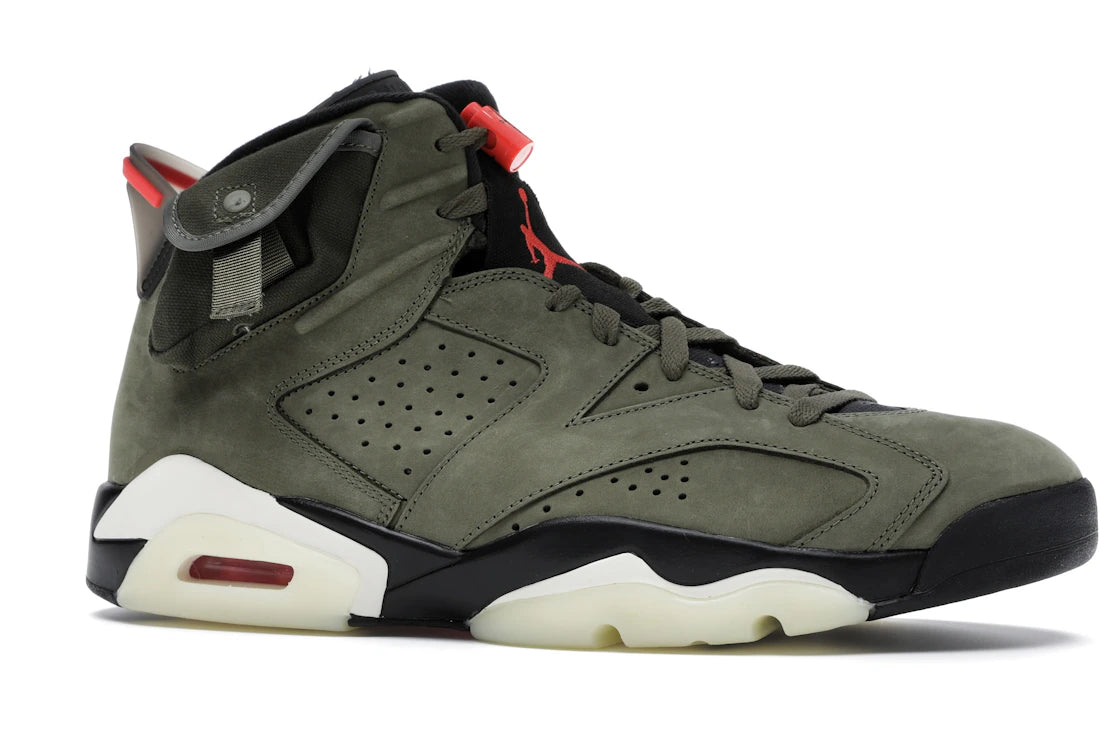 Air Jordan 6 Travis Scott Medium Olive - CN1084-200