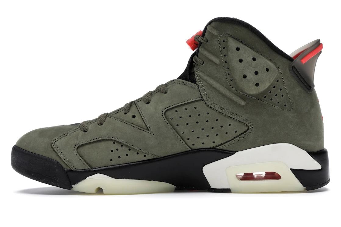 Air Jordan 6 Travis Scott Medium Olive - CN1084-200